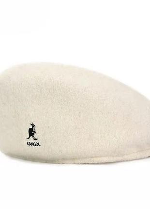 Берет kangol кенгул бежева кепка кеппі кашкет джиганка