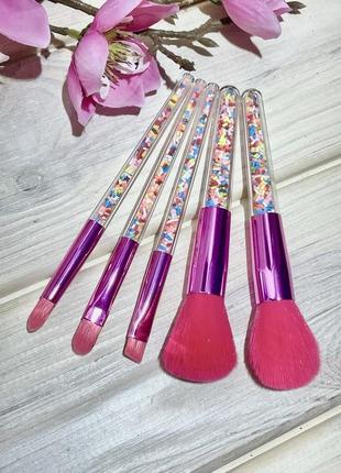 5 шт кисти для макияжа набор таклон mix lollipop probeauty