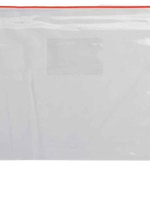 Папка-конверт а4, пласт. блискавка, червоний bm.3946-05 тм buromax