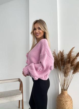 Свободный кардиган с розами - 1100 грн🏷️