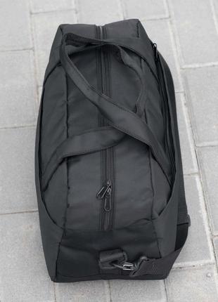 Спортивная сумка nike ego white черного цвета для тренировок, фитнеса и поездок9 фото