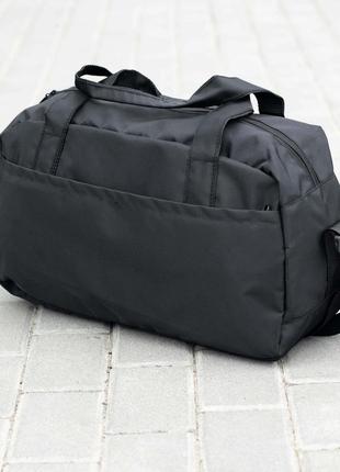 Спортивная сумка nike ego white черного цвета для тренировок, фитнеса и поездок8 фото