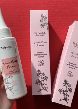 Несмываемая сыворотка для роста и против выпадения волос top beauty