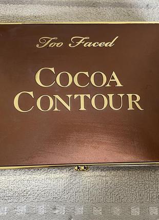 Палетка для контуринга too faced cocoa