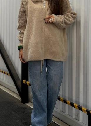 Альпака куртка большие размеры. альпака баранець с хутром. кардиган кофта бомбер барашек тедди