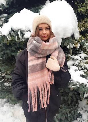 Теплые зимние шарфы дреда