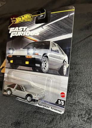 Hot wheels premium toyota ae86 sprinter trueno