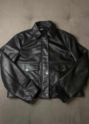 Шкіряна куртка zara