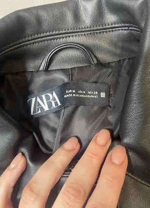 Кожаная куртка zara4 фото