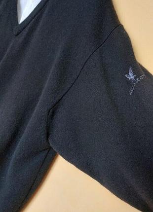 Черный свитер,джемпер, шерсть 8