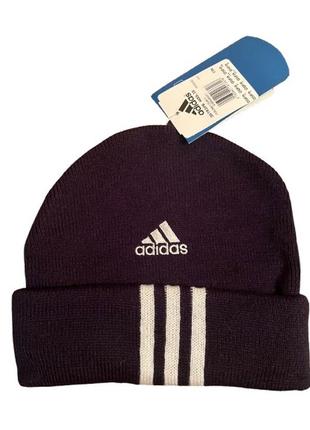 Шапка adidas тепла адідас темно синя