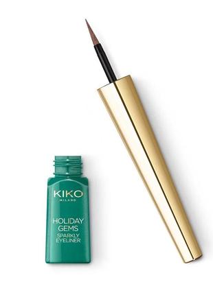 Підводка для очей holiday gems sparkly eyeliner 02 kiko milano2 фото