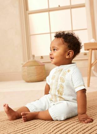 Ромпер вышивка вышиванка next baby одежда на крестины