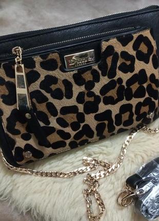 Сумка через плечо женская кожа dune london