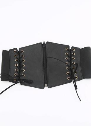 16-4 широкий пояс-корсет ремінь ремінець пояс поясок на шнурівці