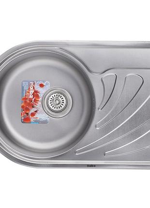 Мойка кухонная haiba 67x44 (decor) (hb0557)