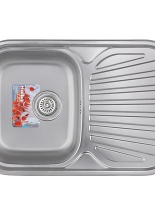 Мойка кухонная haiba 74x48 (satin) (hb0561)