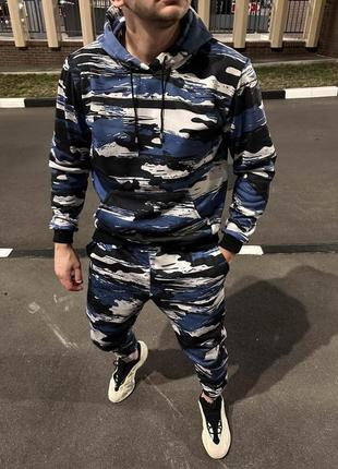 Теплий спортивний костюм худі+штани чоловічий