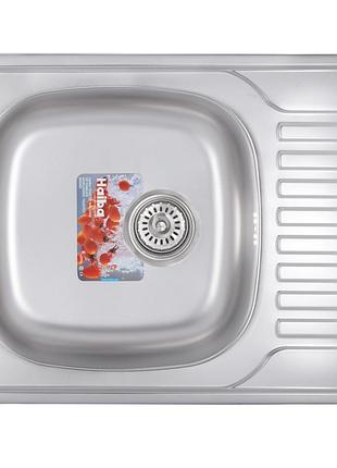 Мойка кухонная haiba 65x50 satin (hb0555)