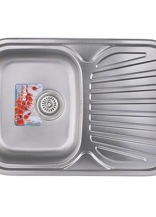 Мойка кухонная haiba 74x48 (decor) (hb0559)