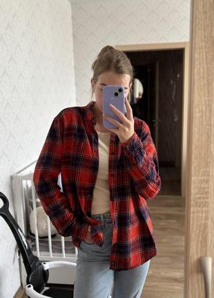 Трендовая рубашка в клетку, рубашка в клетку