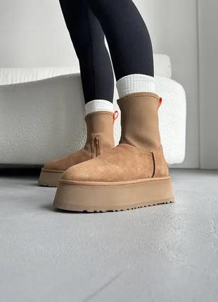 Зимние сапоги ugg High classic dipper boot chestnut