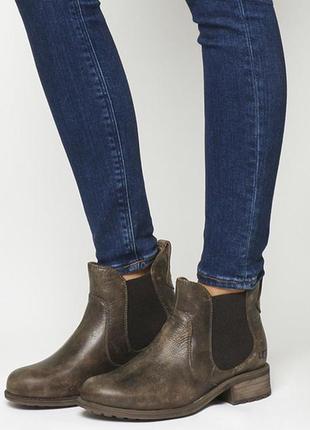 Ugg australia “chelsea”  женские кожаные ботинки-челси