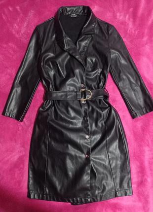 Кожаное платье