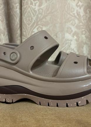 Crocs latte на платформе w8