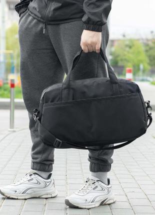Спортивна сумка stone island ego чорного кольору для тренувань, фітнесу та поїздок сумка стон айленд2 фото
