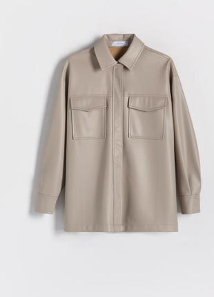 Куртка-сорочка зі штучної шкіри