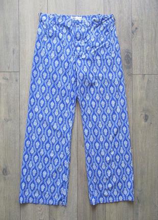 Zara (l) летние хлопковые брюки женские