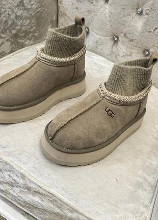 Ugg с манжетом на платформе угги с манжетом
