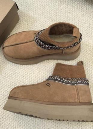 Ugg с манжетом на платформе угги с манжетом