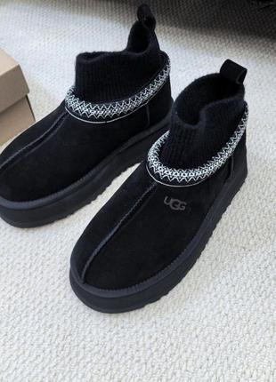 Ugg с манжетом на платформе угги с манжетом