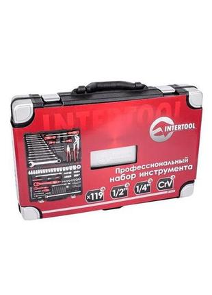 Набор инструмента intertool - 1/4", 1/2" 119 ед. 10