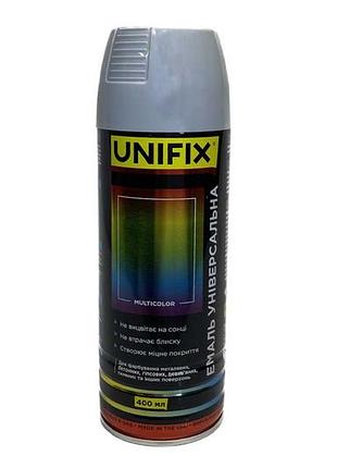 Емаль універсальна unifix — 400 мл ral 7046 сіра