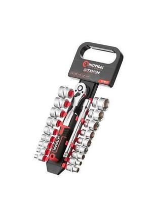 Набор инструмента на планке intertool - 3/8" x 20 ед. storm