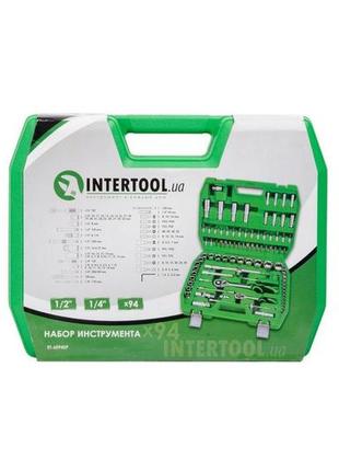 Набор инструмента intertool - 1/4", 1/2" 94 ед. semipro et-6094sp 9