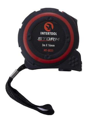 Рулетка intertool - 3 м x 16 мм storm