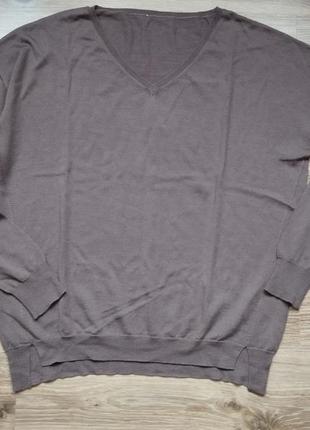 Люксовый джемпер из мягкой шерсти и шелка цвета капучино