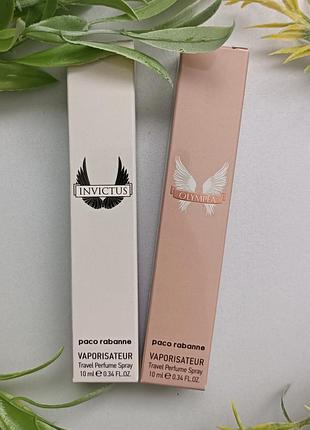 Набор парфюм 10 мл 2шт в стиле ✨ invictus ✨ olympea ✨ духи мужские инвиктус и женские олимпия паколедное
