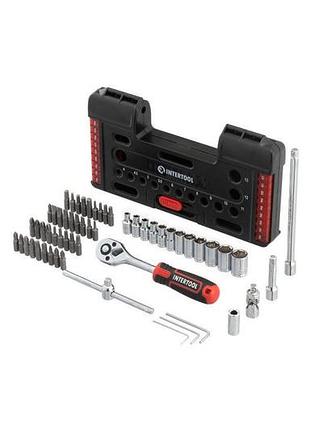 Набор инструмента intertool - 1/4" 57 ед. storm 4
