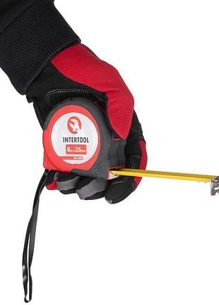 Рулетка intertool - 8 м х 25 мм, автостоп 6