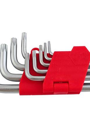 Набор torx ключей intertool - 9 шт.