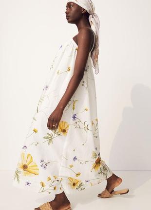 Сукня сарафан в квітковий принт h&m
