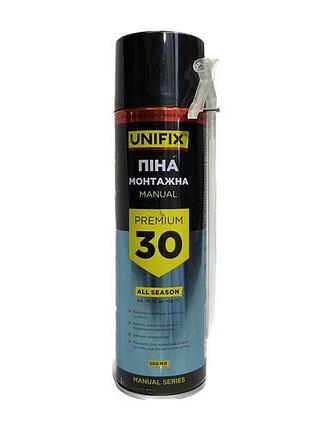 Піна монтажна unifix — 500 мл x 30 л ручна