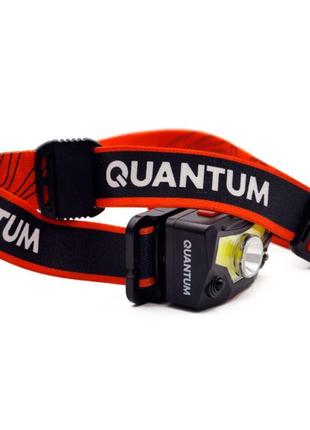 Фонарь налобный сенсорный аккумуляторный quantum qm-fl4020 master led cob