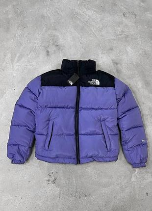 Пуховик світло фіолетовий the north face 700