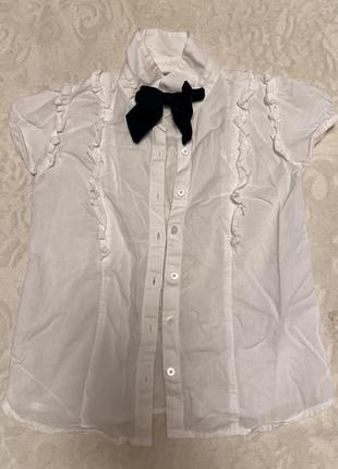 Рубашка школьная на 7-8 лет, 122/128 см
